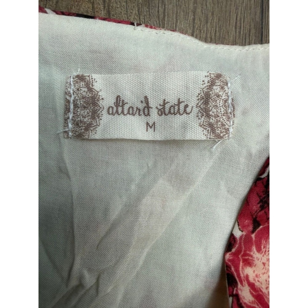 Altar'd State Floral Cutout Tie Back Mini Dress Cottagecore Medium - Picture 6 of 10